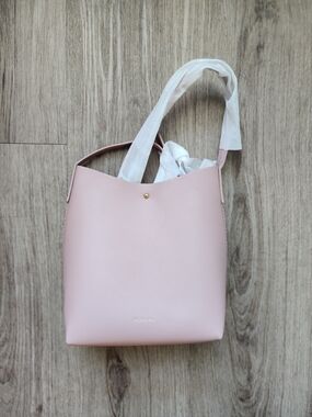 Minimalist Pink Tote Bag by Samara